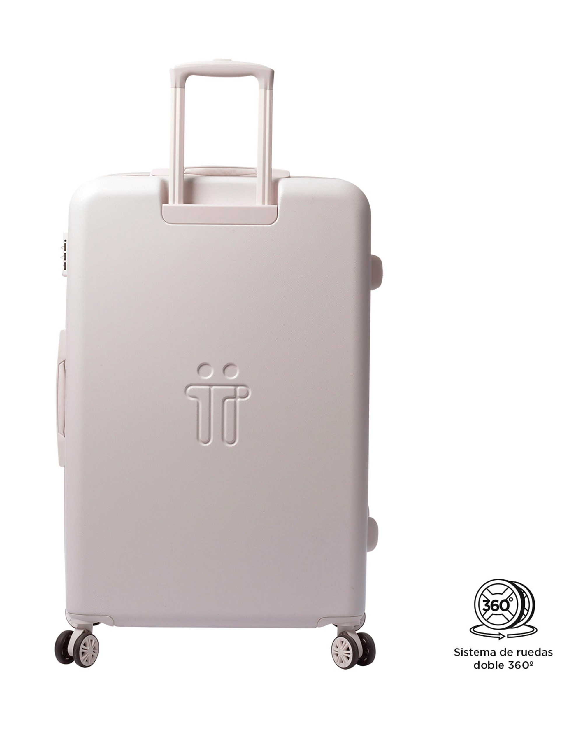 Maleta grande Bazy rígida expandible con capacidad 100 L - Totto - Beige Beige-6
