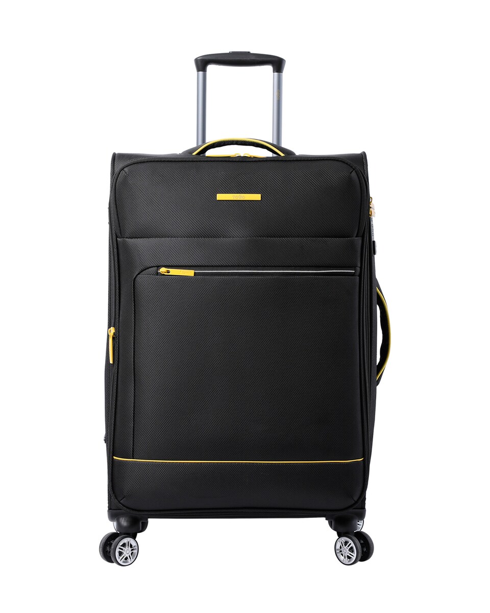 Maleta Liviana ultraligera mediana con capacidad 74 L Negro / Amarillo-1