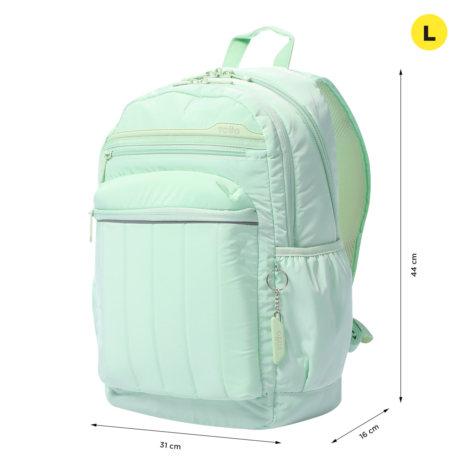 Mochila Totto Plaine para portátil 14 Verde morado-2