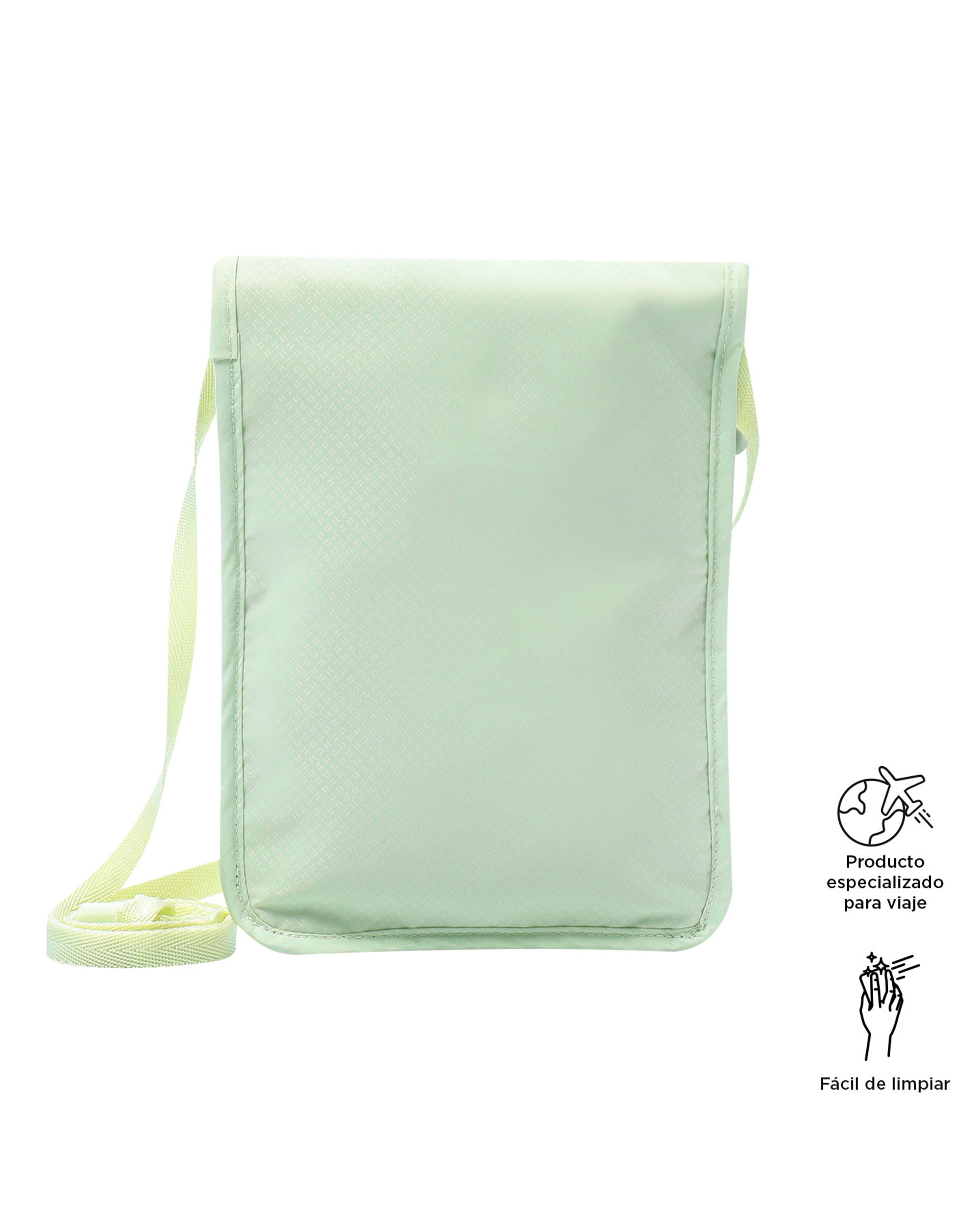 Porta Pasaporte Hang RFID Blocker White Sand - Totto - Verde morado Verde morado-4