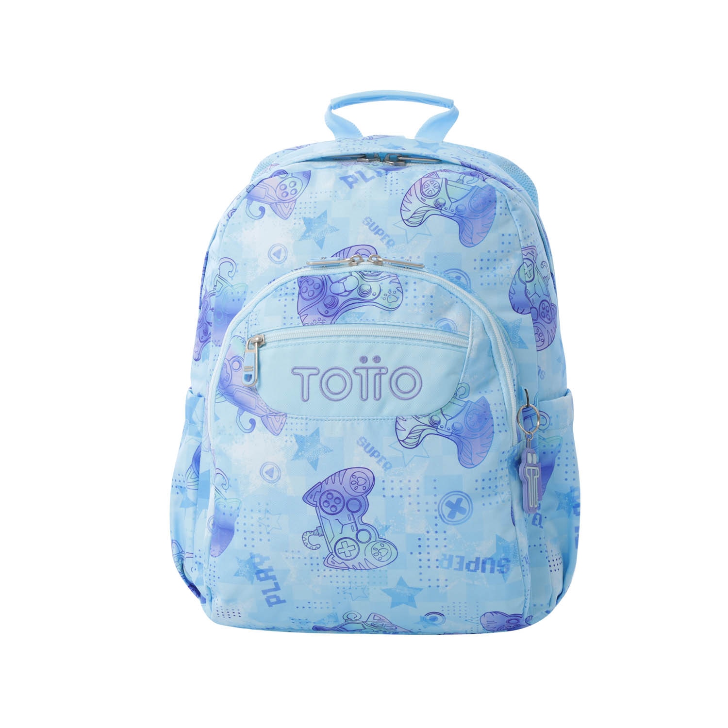 Imagen 0 de Mochila escolar totto acuareles polar para portátil de 14” y adaptable a carro