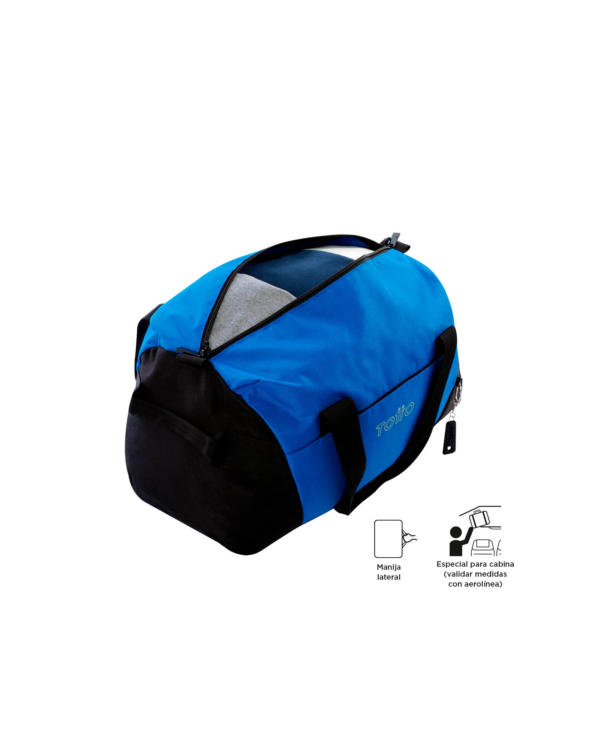 Bolsa Active Pro S Montana Grape pequeña blanda con capacidad 20 L - Totto - Azul / Negro Azul / Negro-3
