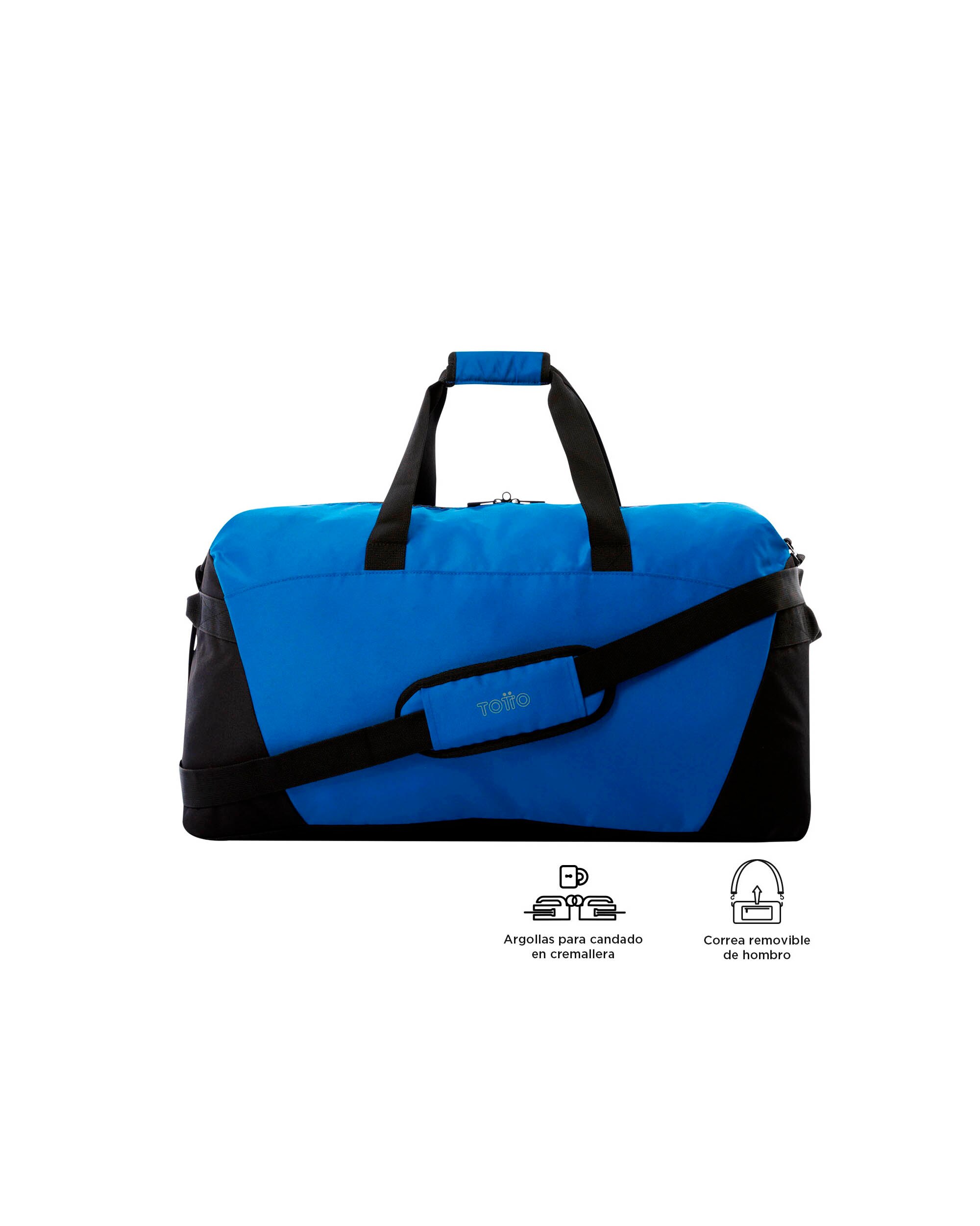 Bolsa Active Pro L Black grande blanda con capacidad 68 L - Totto - Azul / Negro Azul / Negro-4