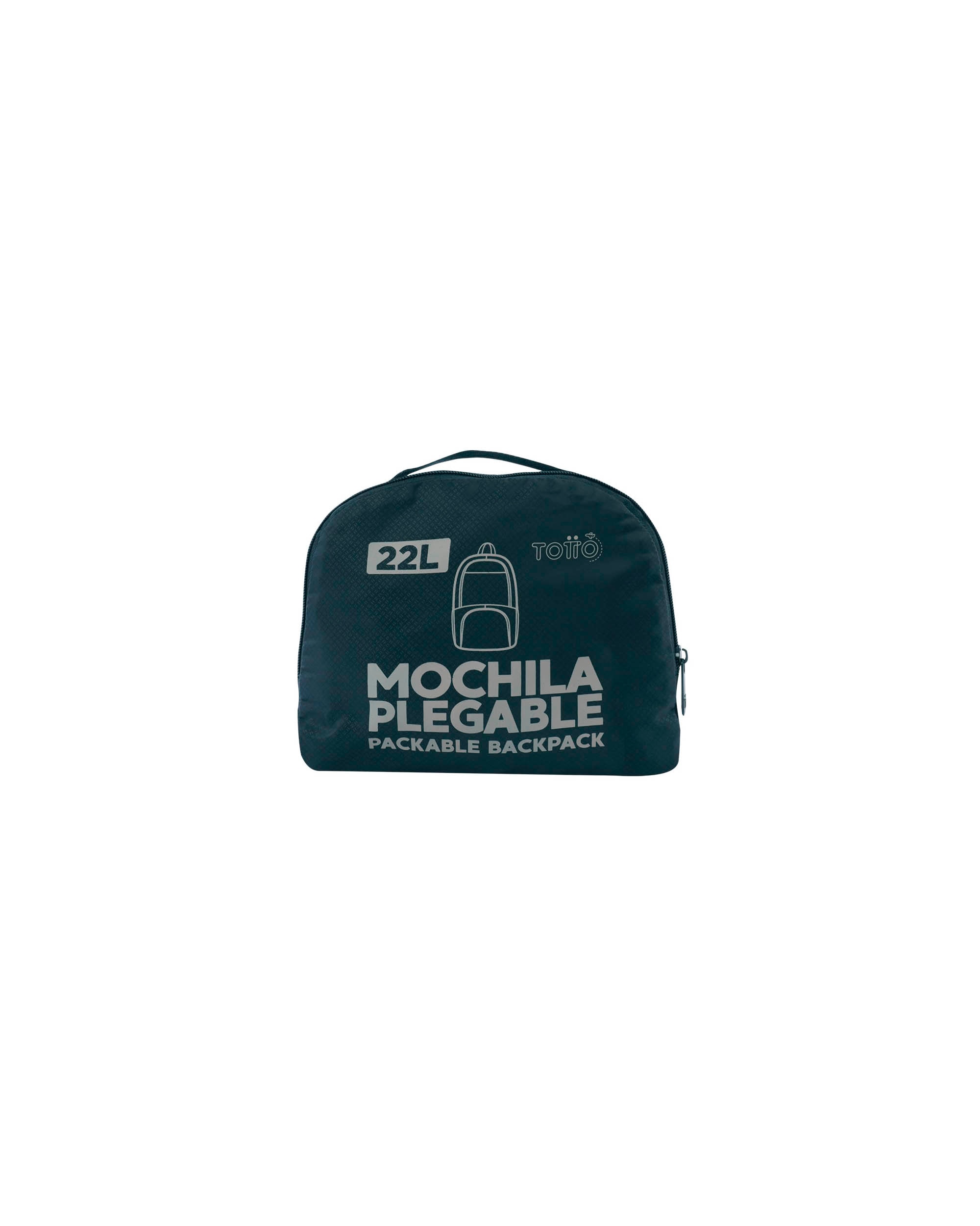 Mochila plegable Syncro Salute blanda con capacidad 42 L - Totto - Azul oscuro Azul oscuro-2