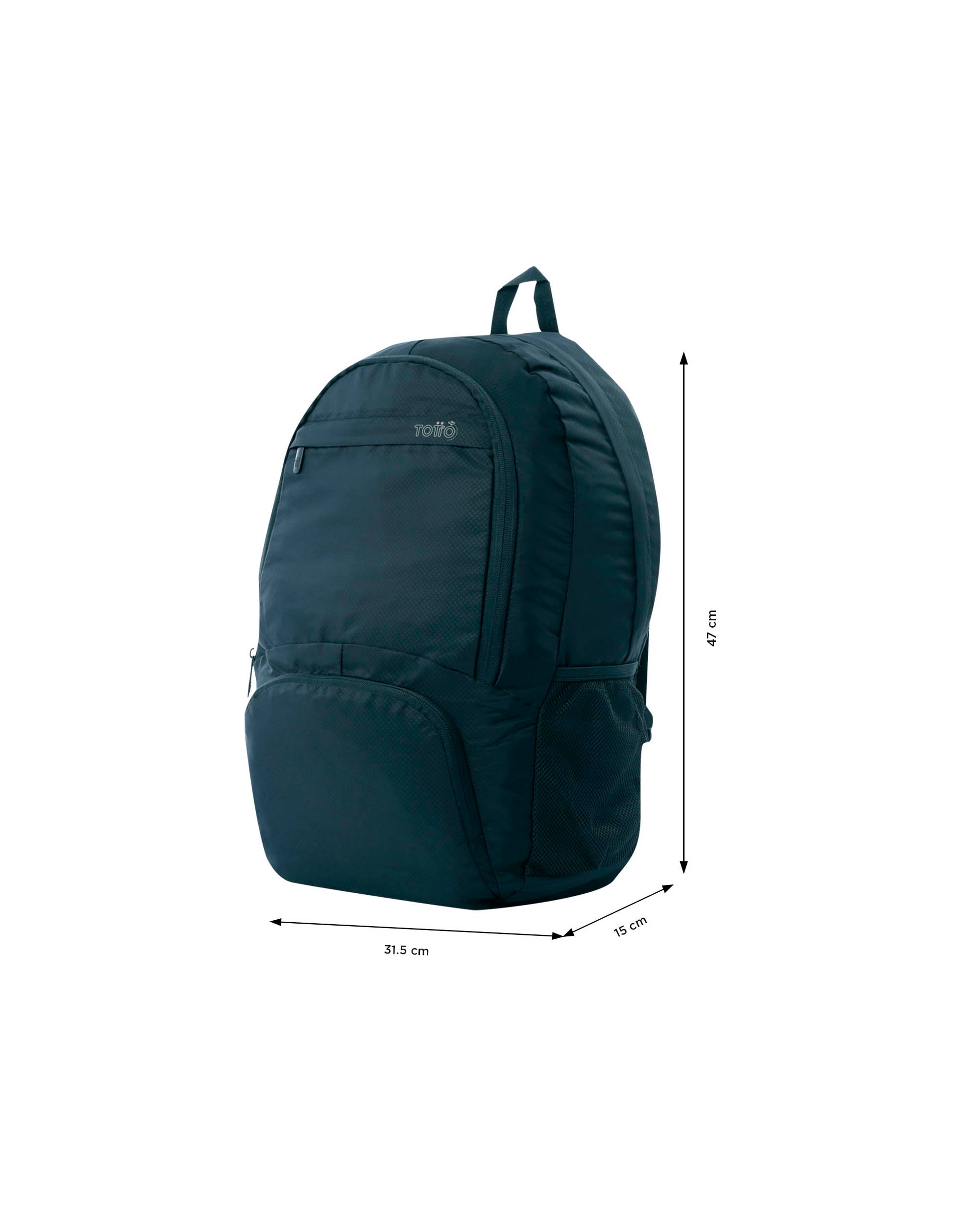 Mochila plegable Syncro Salute blanda con capacidad 42 L - Totto - Azul oscuro Azul oscuro-3