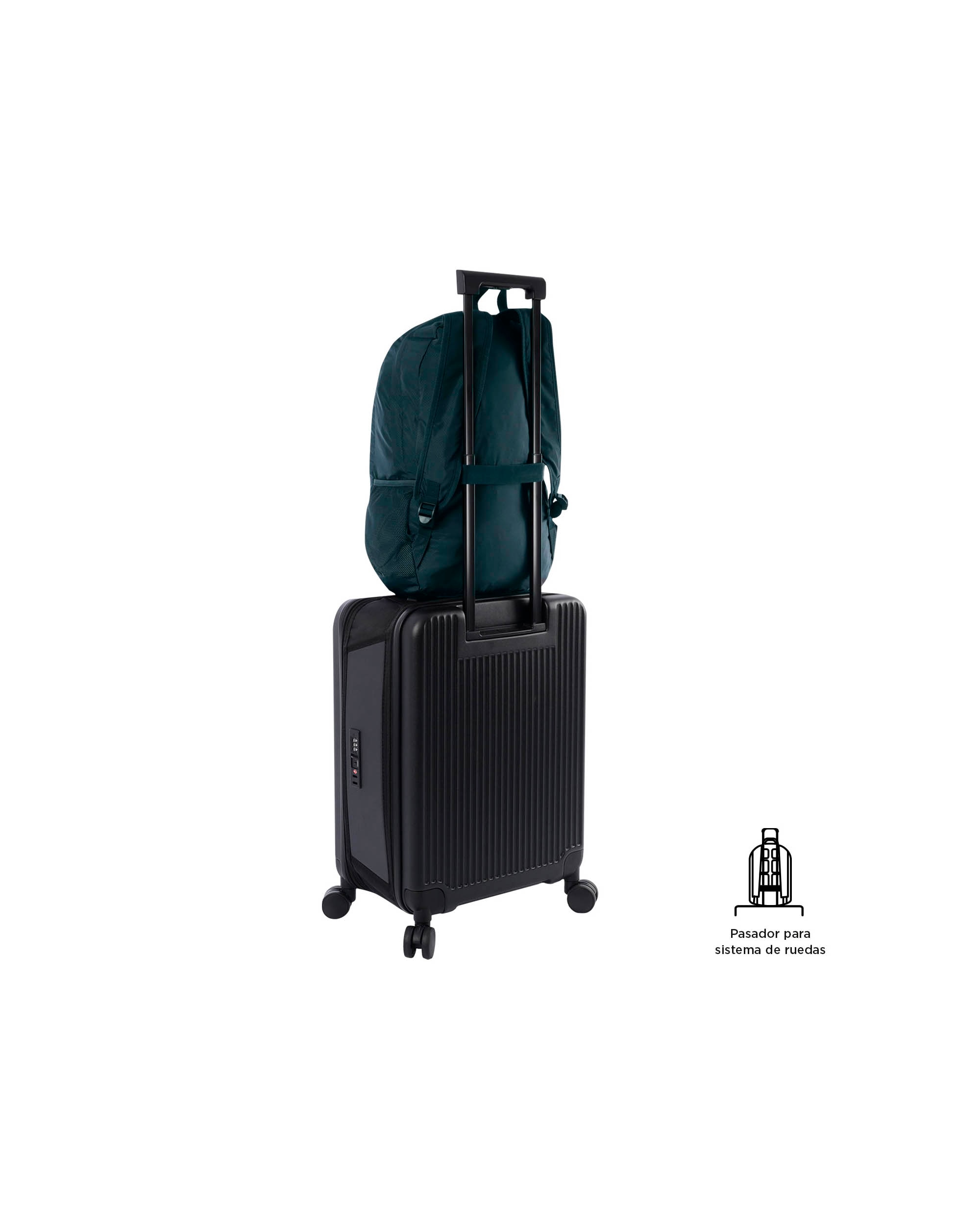 Mochila plegable Syncro Salute blanda con capacidad 42 L - Totto - Azul oscuro Azul oscuro-5