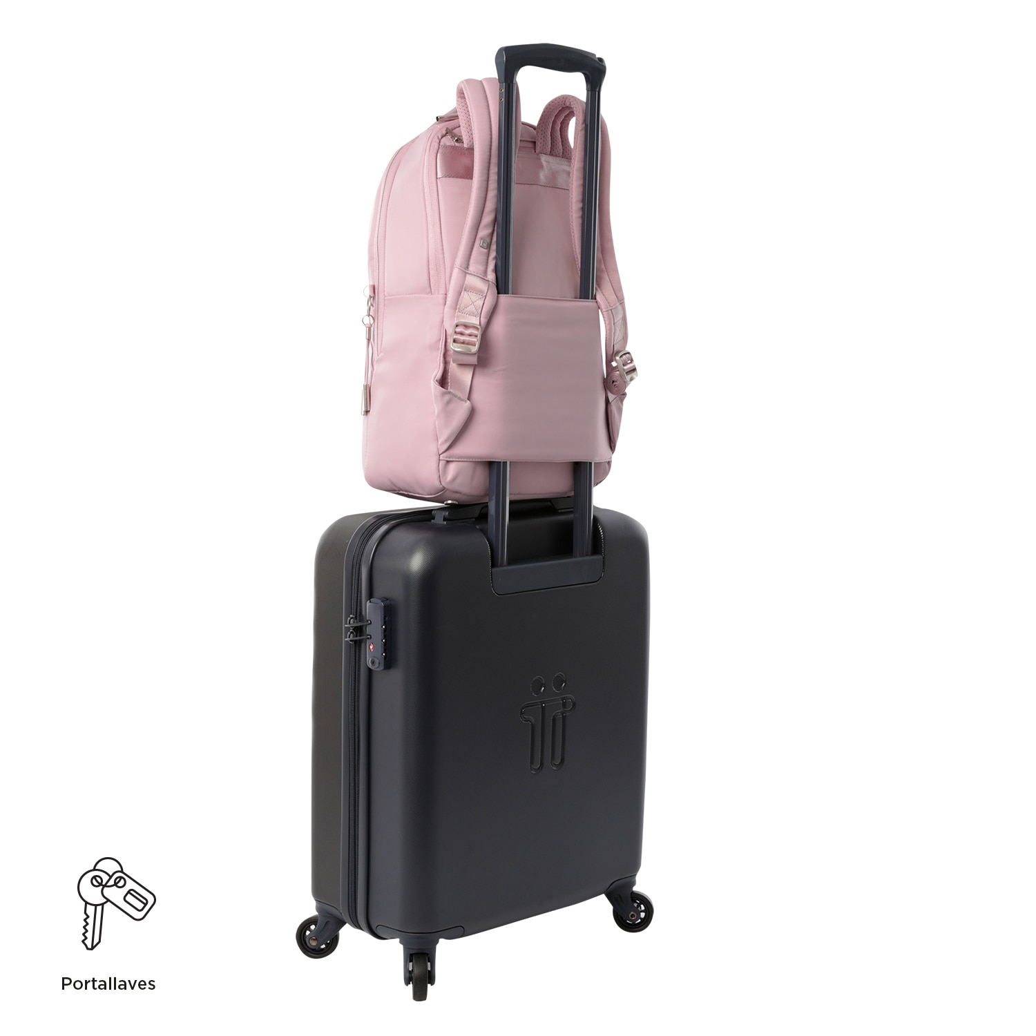 Imagen 6 de Mochila ejecutiva totto roxanne para portátil de 15” Lila