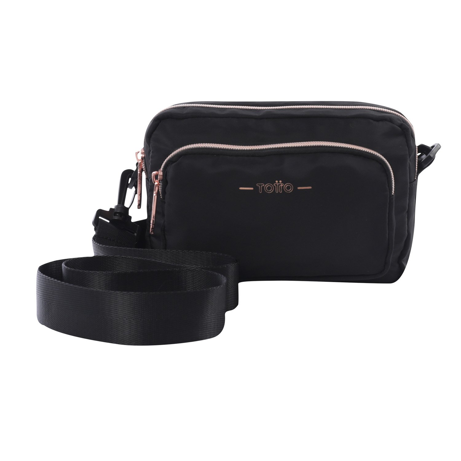 Bolso bandolera - riñonera Totto Funty Black 2 en 1 Casual 20 x 13 x 7.5.