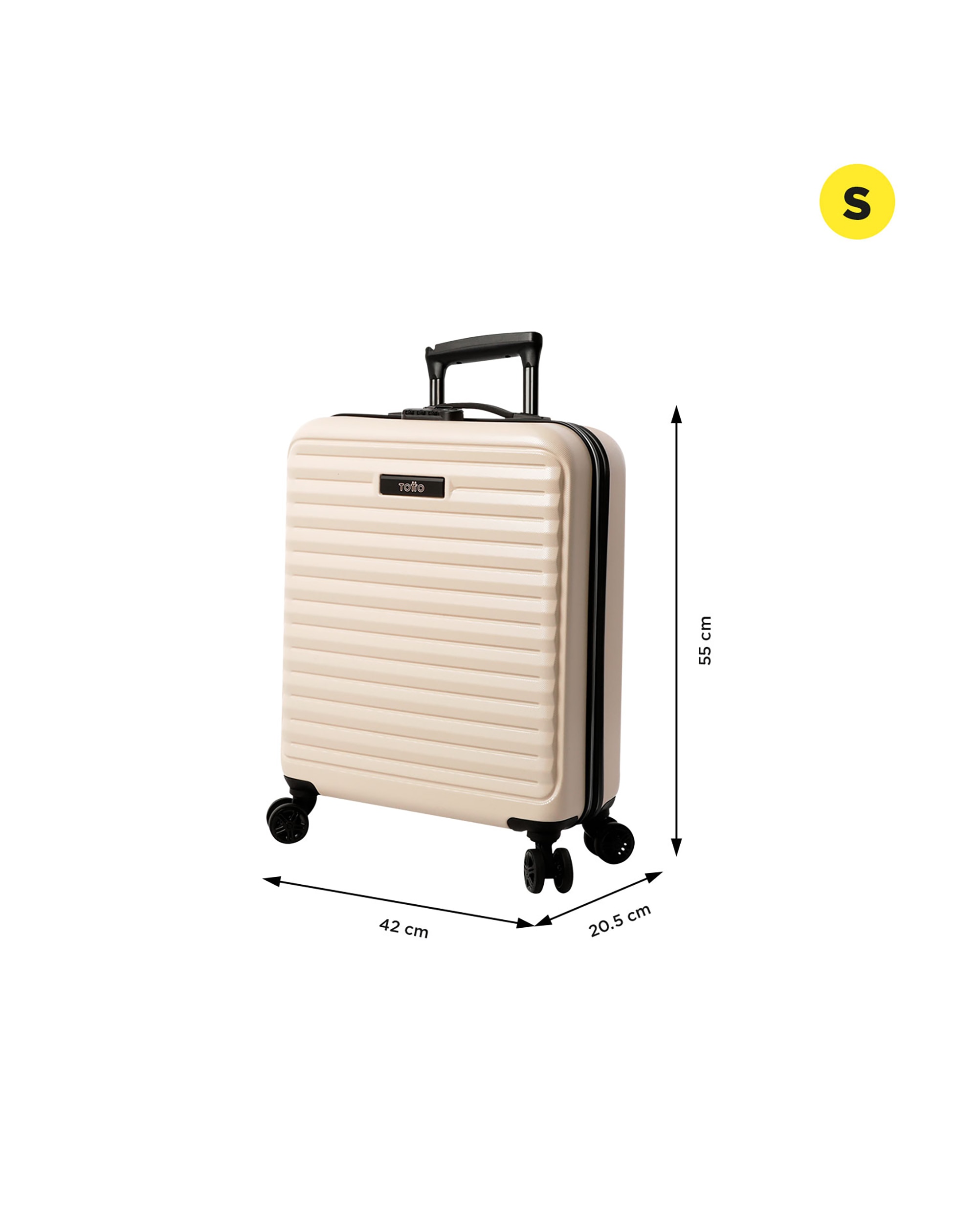 Imagen 3 de Maleta underseater Helios S rígida con capacidad 38 L - Totto - Beige Beige