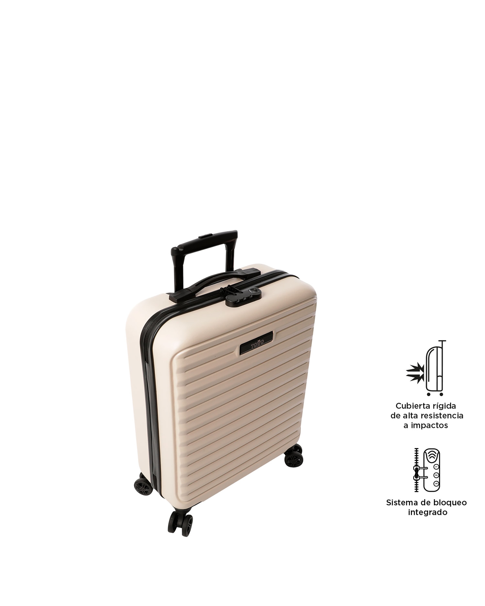 Imagen 5 de Maleta underseater Helios S rígida con capacidad 38 L - Totto - Beige Beige