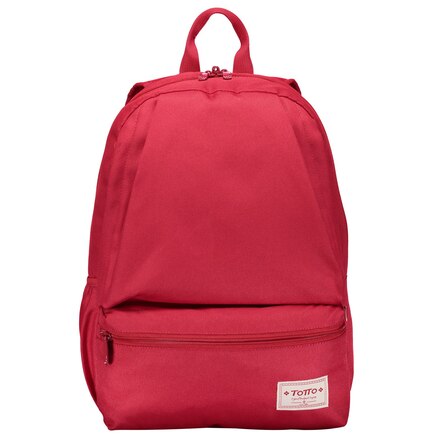 Mochila Totto Dynamic con bolsillo frontal de color rojo