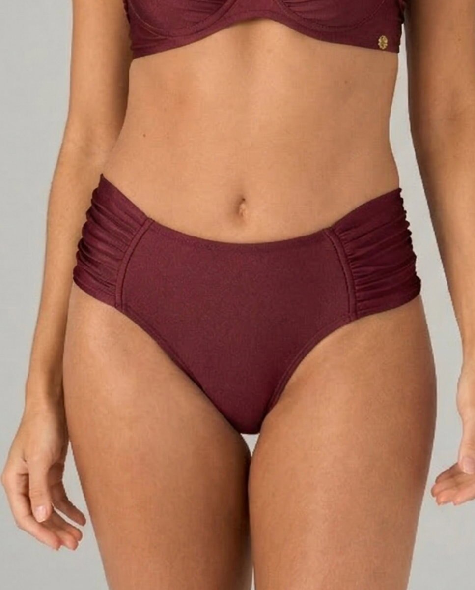 Imagen 0 de Braga de bikini culotte lisa Berenjena