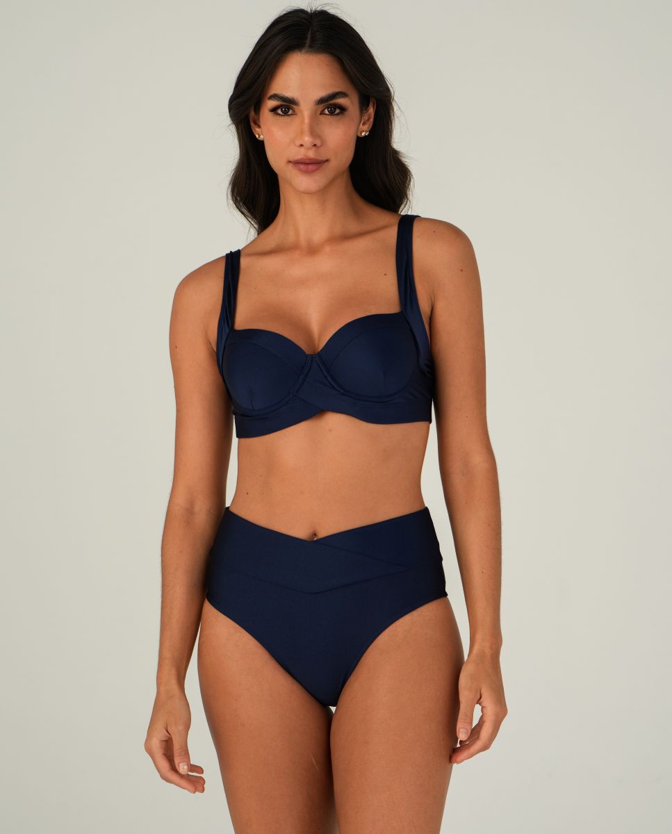 Top de bikini deportivo liso con relleno - Lua Morena - Marino Marino-2