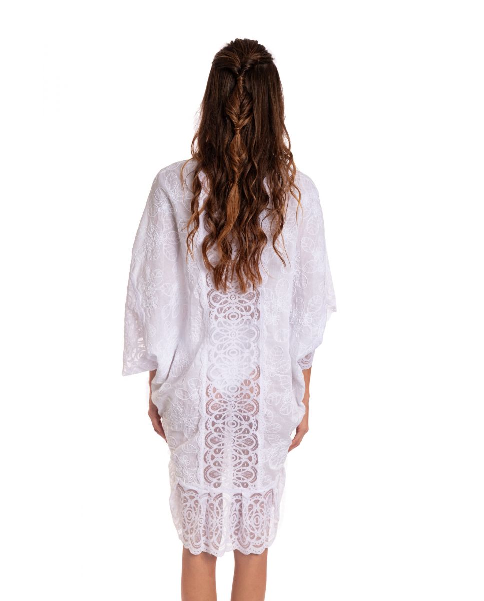 Vestido de playa de mujer - Despi - Blanco Blanco-2