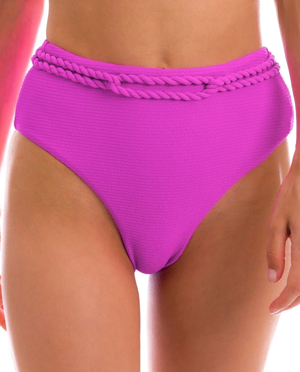 Braga de bikini culotte lisa - Río de Sol - Brillo Brillo-1