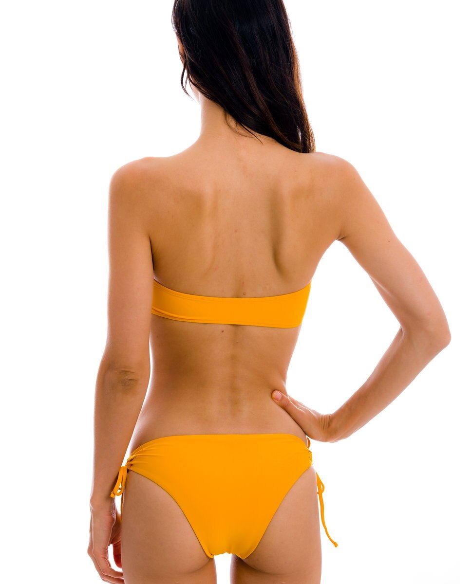 Top de bikini bandeau liso con relleno - Río de Sol - Multicolor Multicolor-3