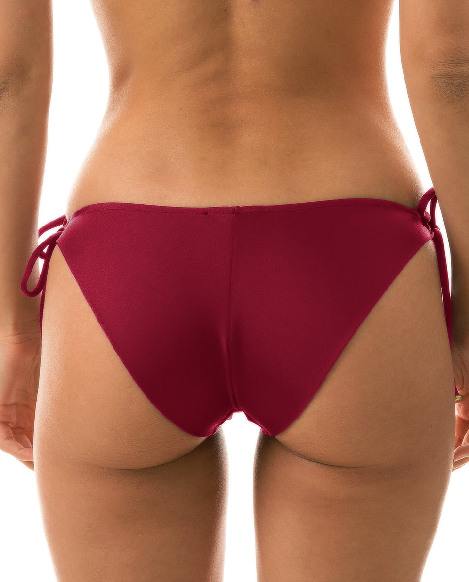 Braga de bikini con lazo lisa - Río de Sol - Beige Beige-3