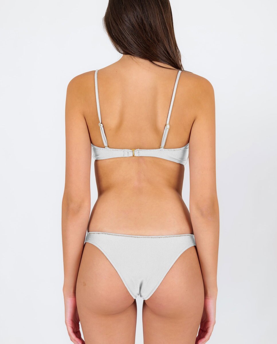Top de bikini bandeau liso con relleno - Río de Sol - Brillo Brillo-3