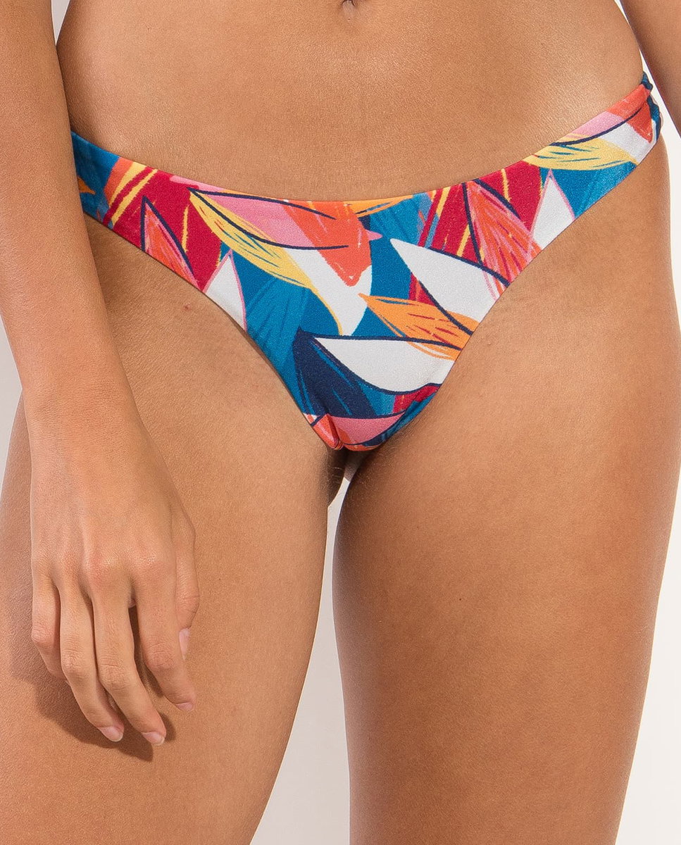 Braga de bikini brasileña estampada - Río de Sol - Azul Océano Azul Océano-1