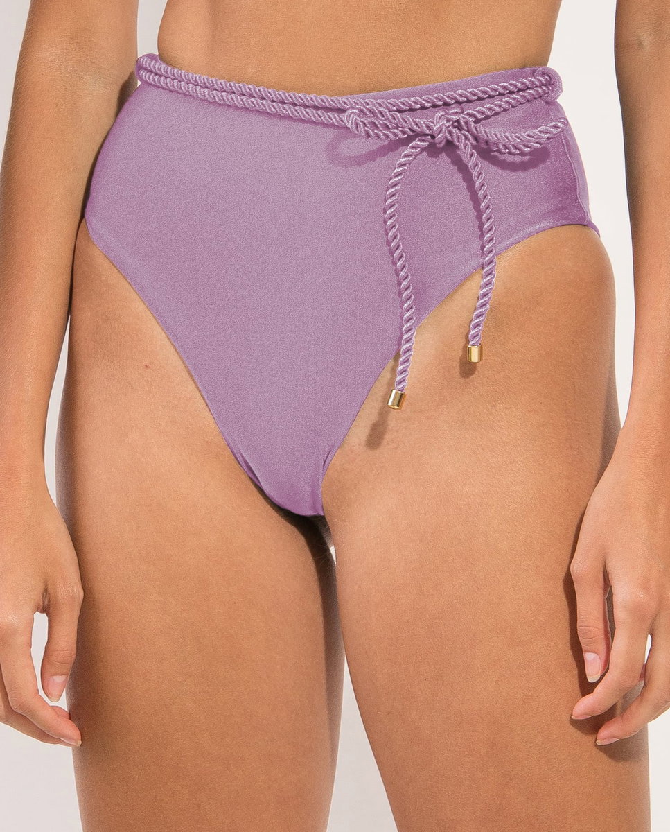 Braga de bikini culotte lisa - Río de Sol - Morado pastel Morado pastel-1
