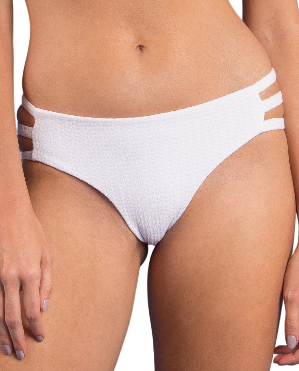 Braga de bikini brasileña lisa - Río de Sol - Blanco roto Blanco roto-1