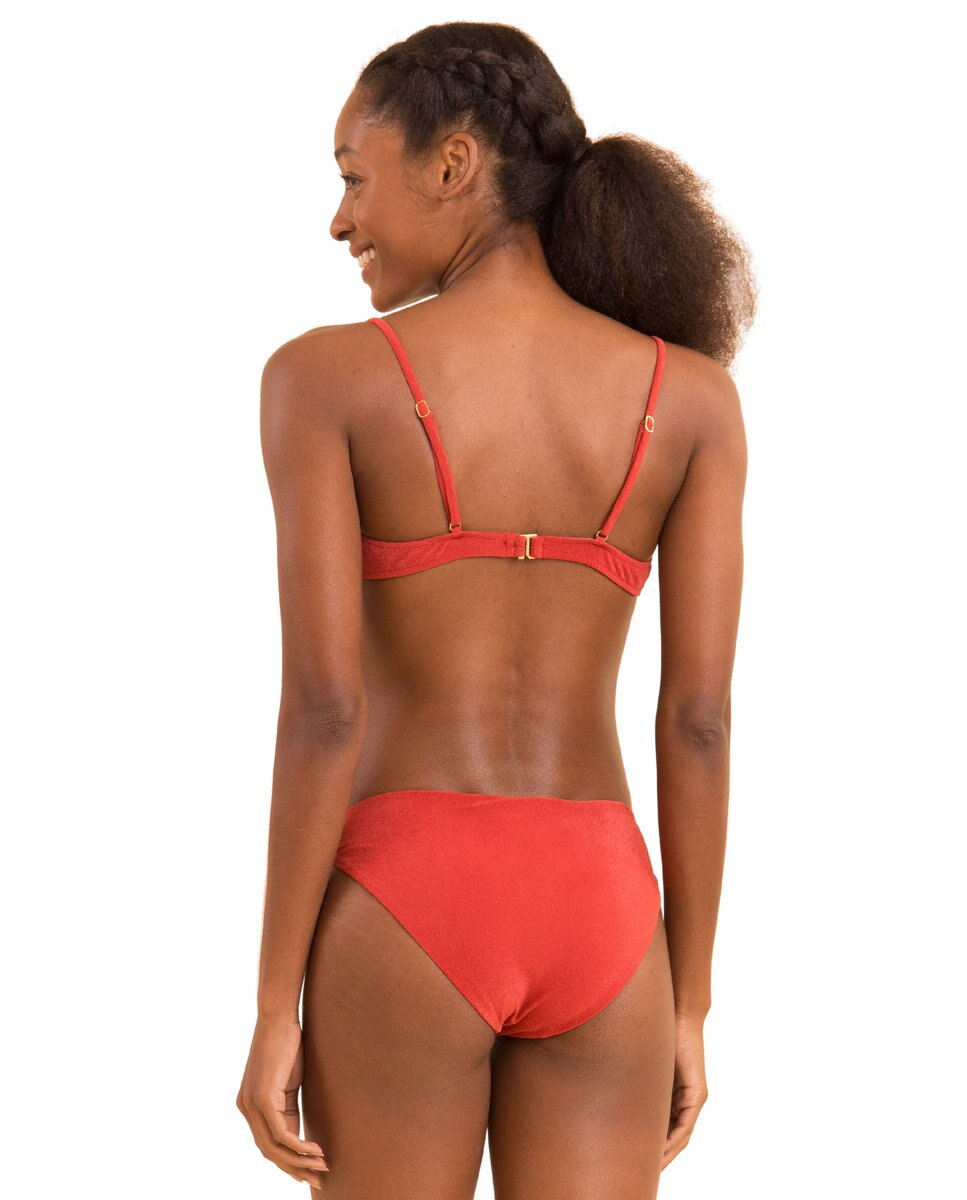 Braga de bikini brasileña lisa - Río de Sol - Beige Beige-3