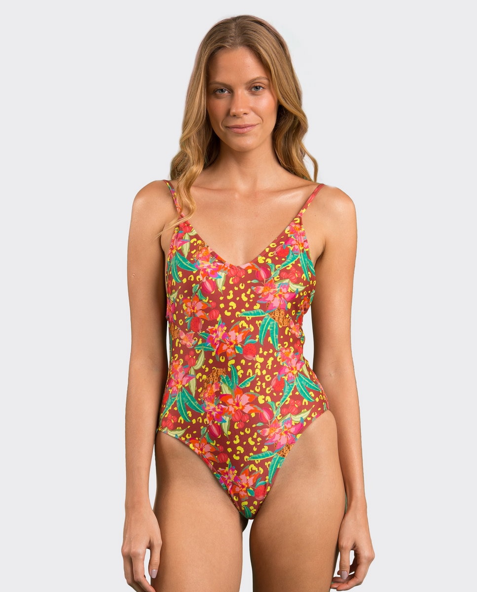 Bañador de mujer brasileño estampado con relleno - Río de Sol - Brillo Brillo-2