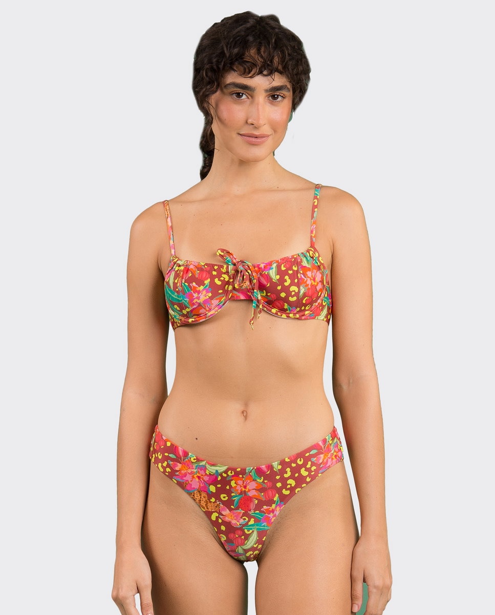 Braga de bikini brasileña estampada - Río de Sol - Brillo Brillo-2