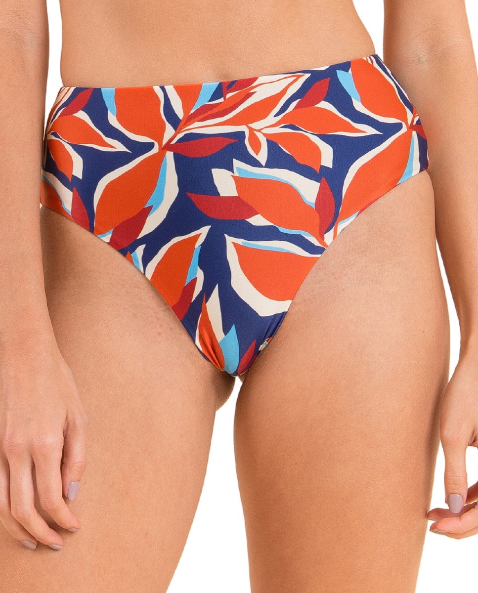 Braga de bikini culotte estampada - Río de Sol - Azul Azul-1