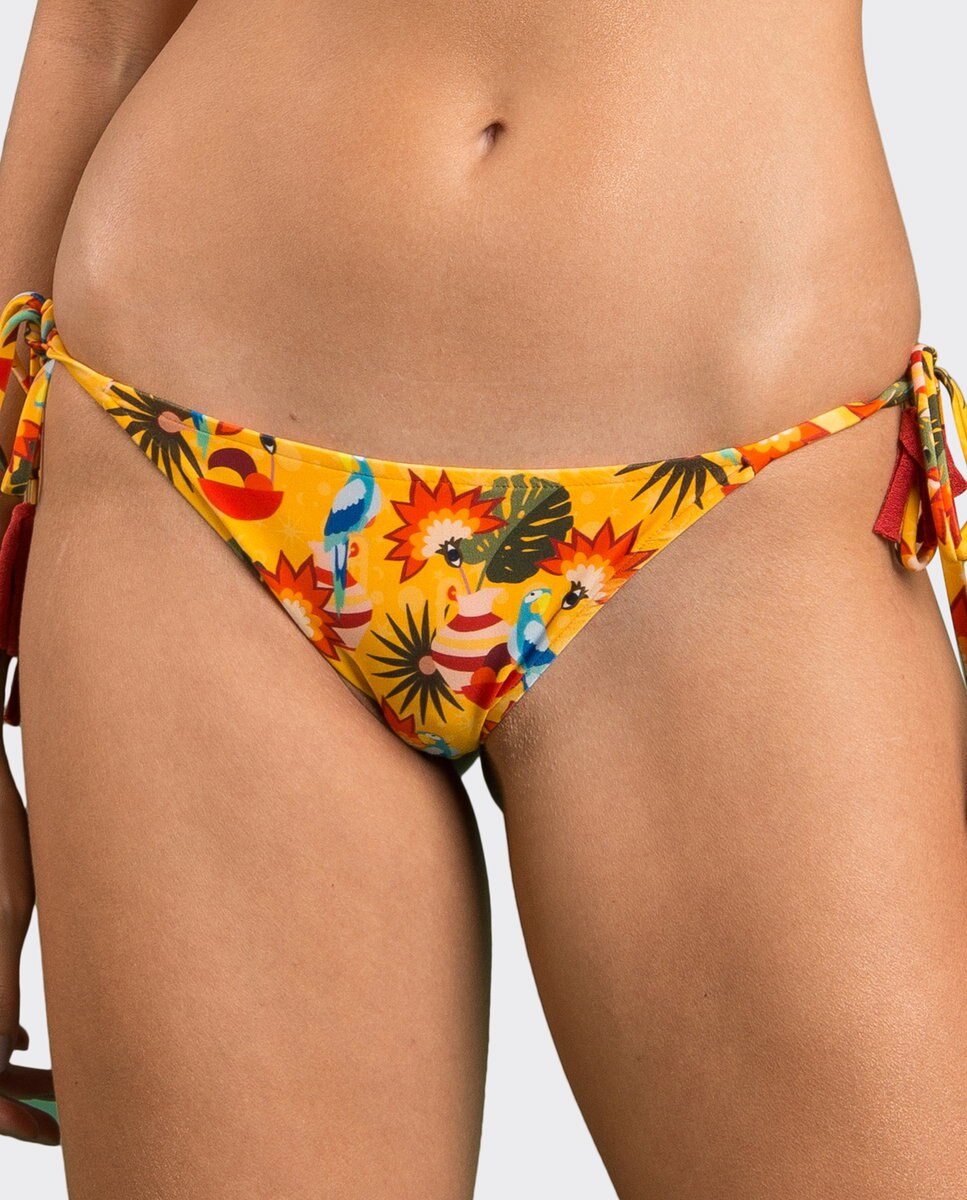 Braga de bikini con lazo estampada - Río de Sol - Multicolor Multicolor-1