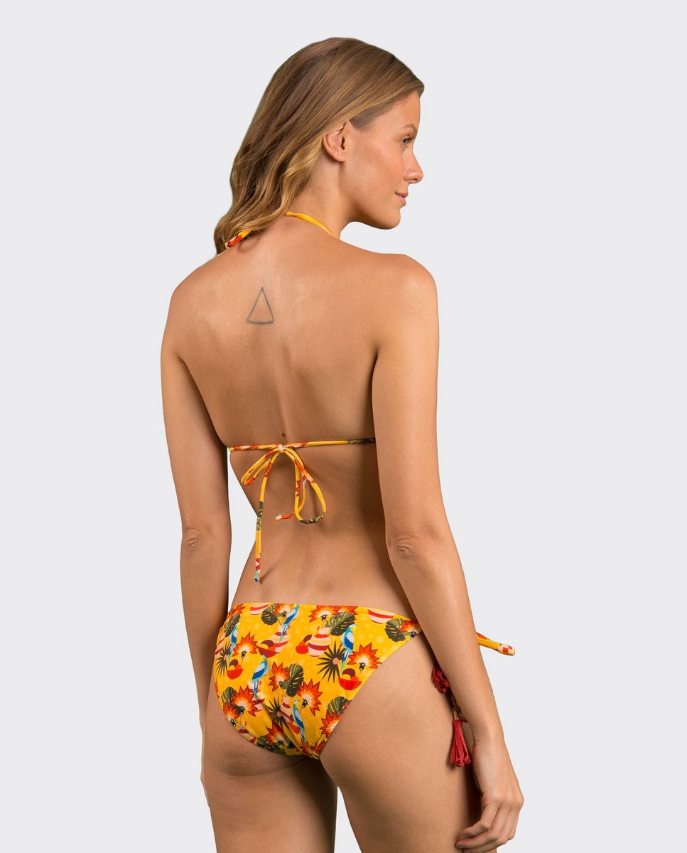 Braga de bikini con lazo estampada - Río de Sol - Multicolor Multicolor-3