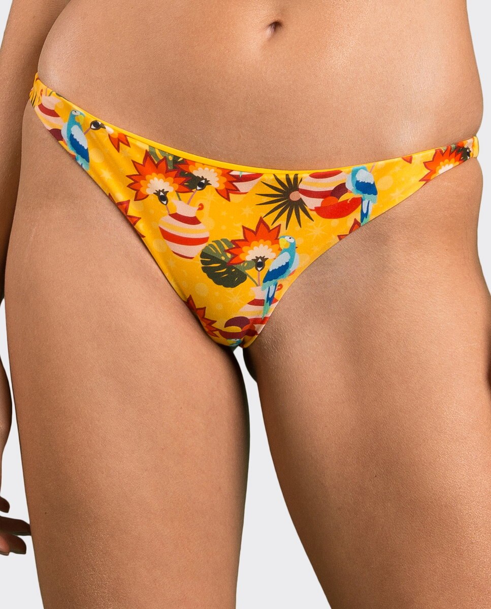 Braga de bikini brasileña estampada - Río de Sol - Multicolor Multicolor-1