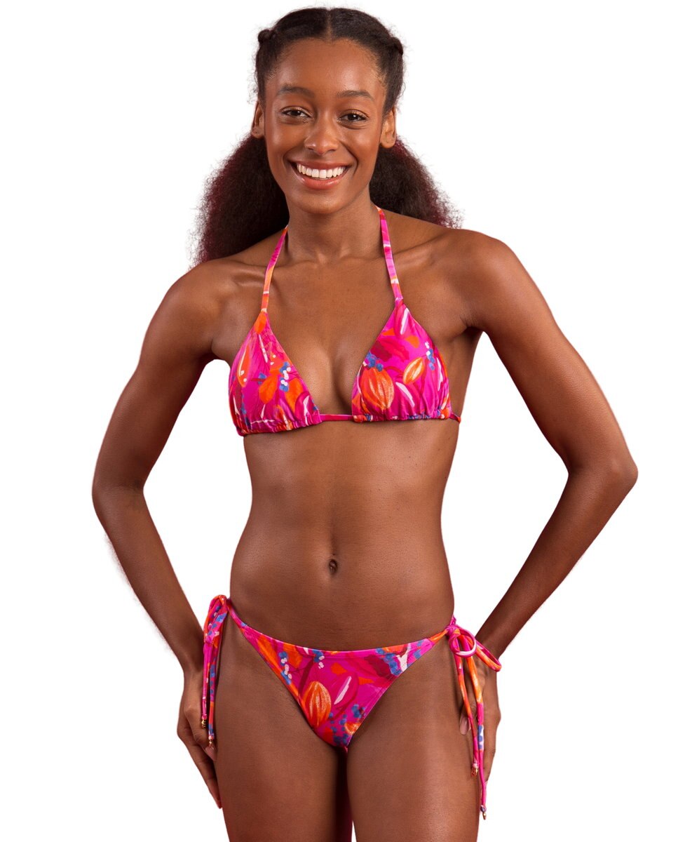 Braga de bikini con lazo estampada - Río de Sol - Brillo Brillo-2