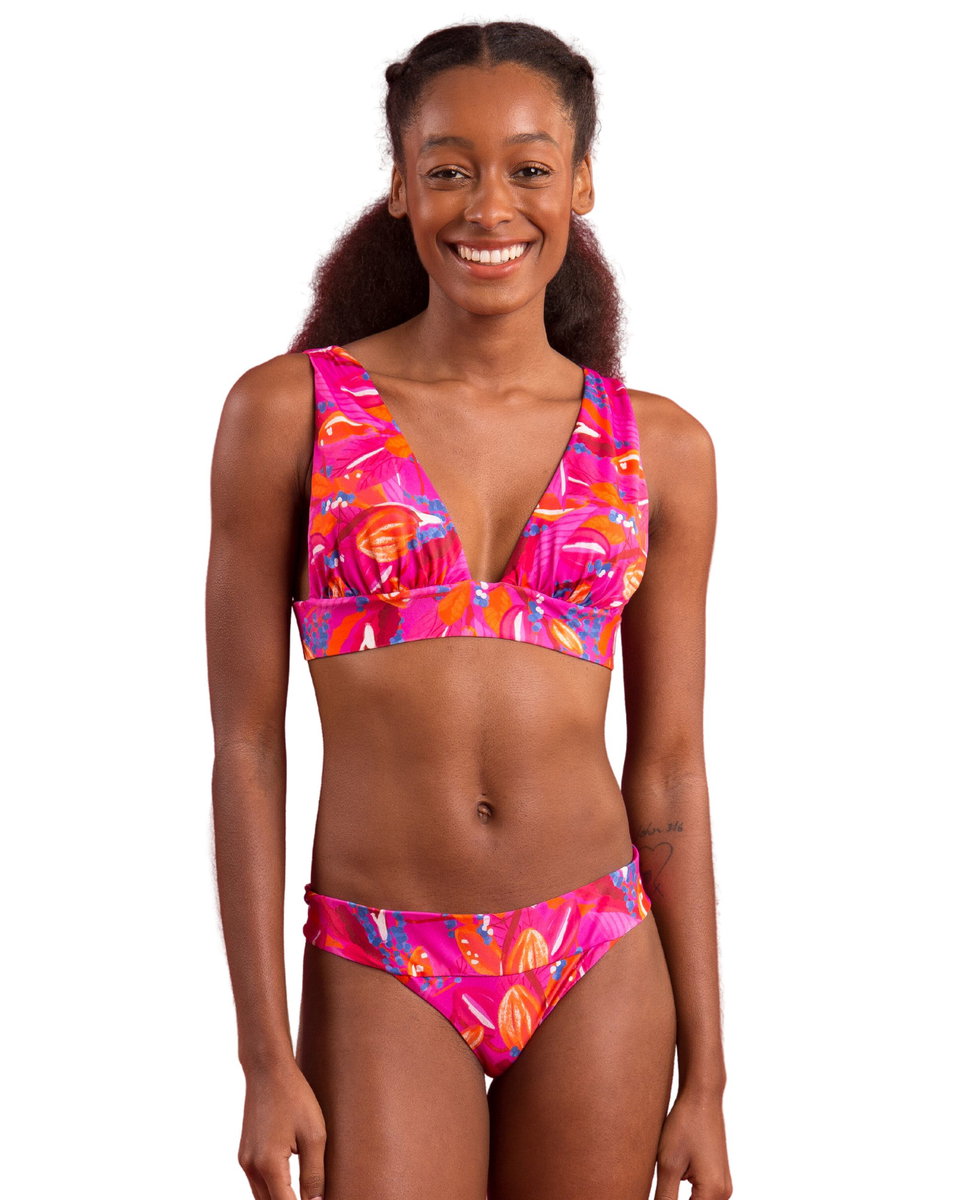Braga de bikini brasileña estampada - Río de Sol - Brillo Brillo-2