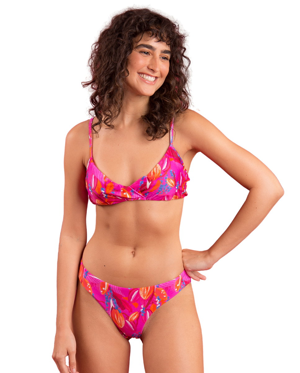 Braga de bikini brasileña estampada - Río de Sol - Brillo Brillo-2