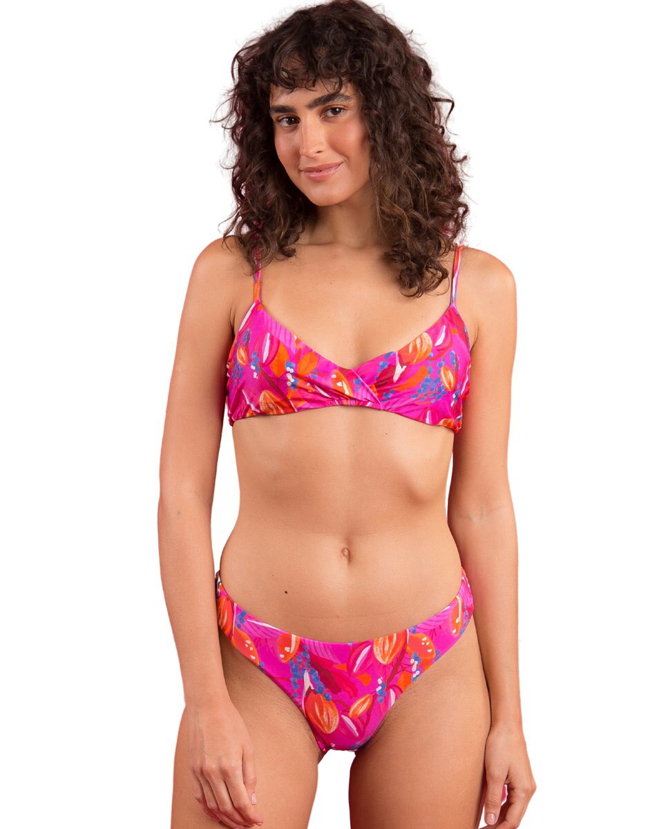 Braga de bikini brasileña estampada - Río de Sol - Brillo Brillo-4