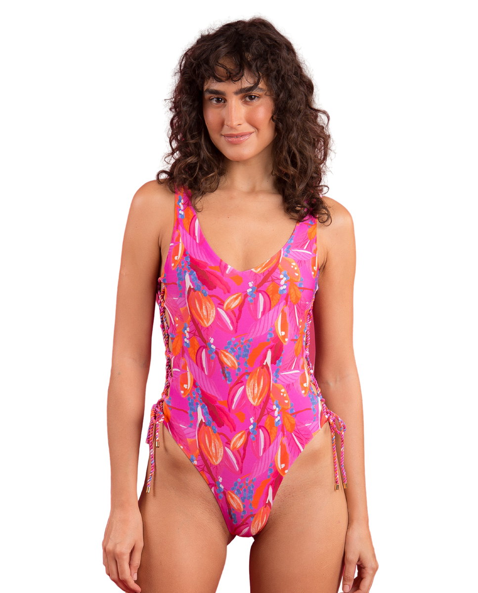 Bañador de mujer brasileño estampado - Río de Sol - Brillo Brillo-2