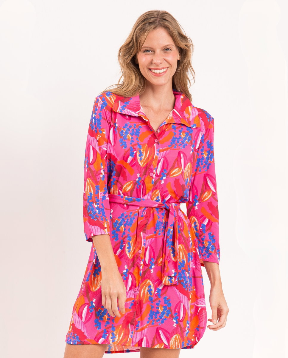 Caftan de playa de mujer - Río de Sol - Brillo Brillo-1