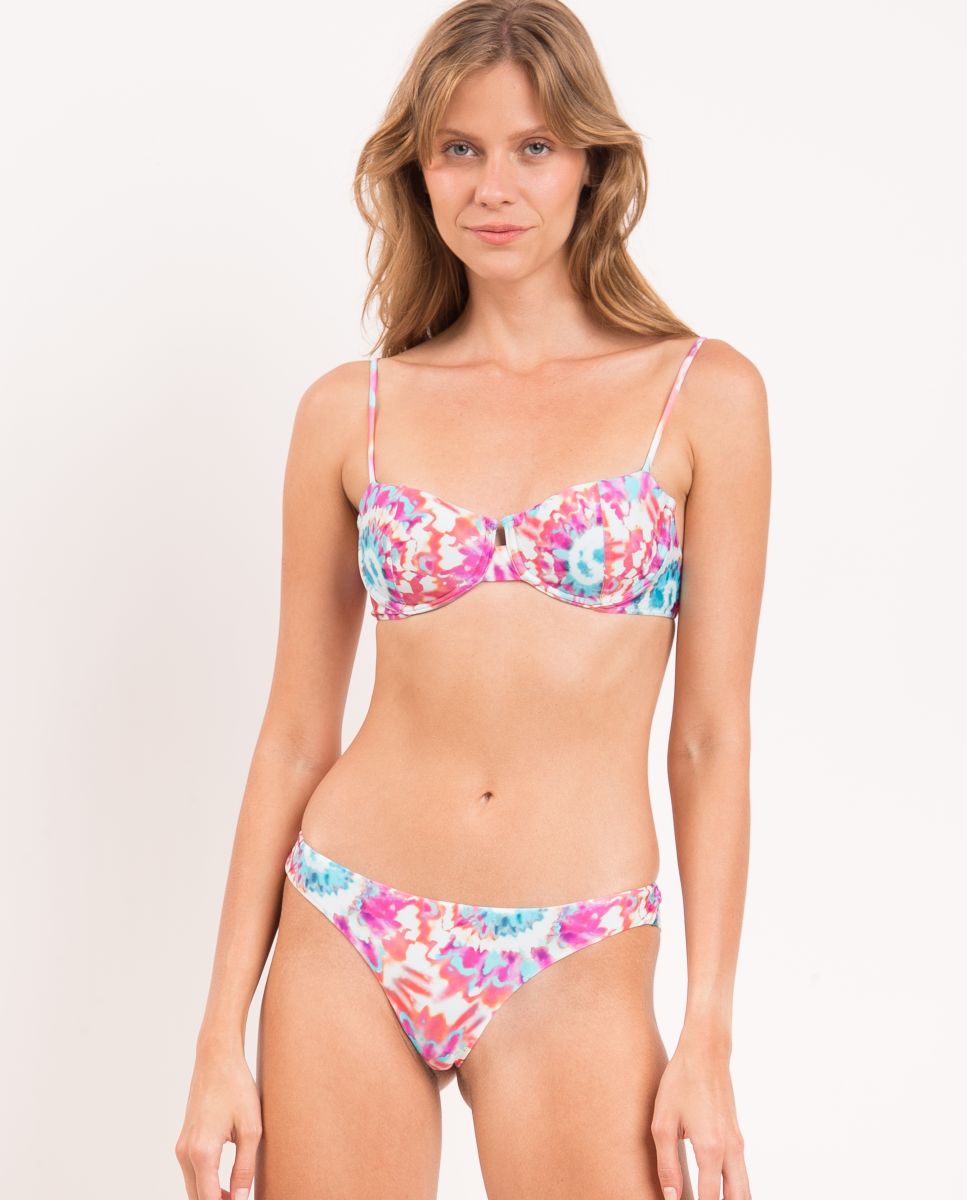Braga de bikini brasileña estampada - Río de Sol - Multicolor Multicolor-2