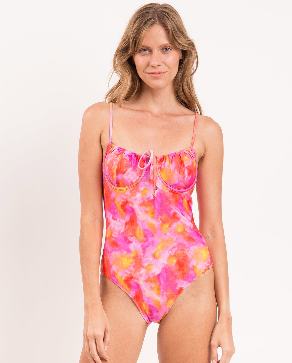Bañador de mujer brasileño estampado con relleno - Río de Sol - Brillo Brillo-2