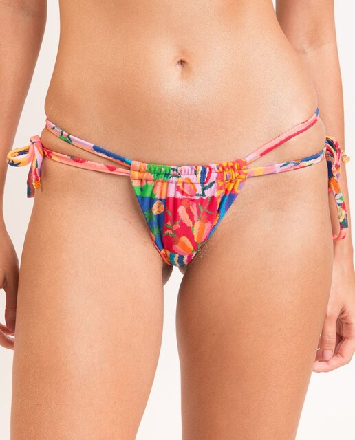 Imagen 0 de Braga de bikini con lazo estampada