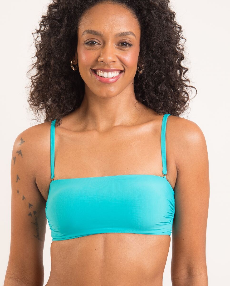 Top strapless liso