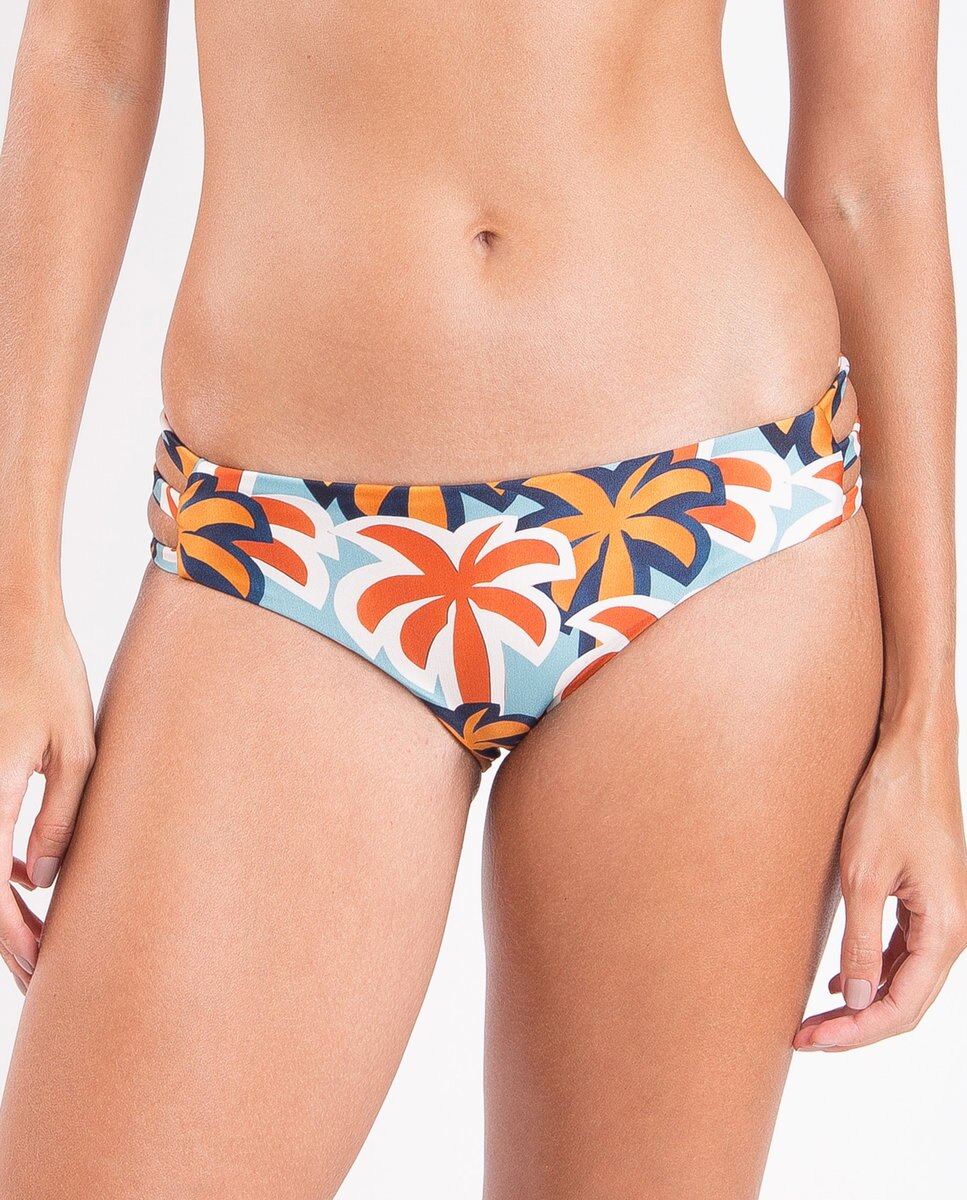 Braga de bikini brasileña estampada - Río de Sol - Azul Océano Azul Océano-1