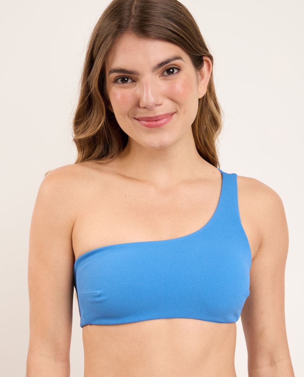 Braga de bikini culotte lisa - Río de Sol - Azul Azul-1