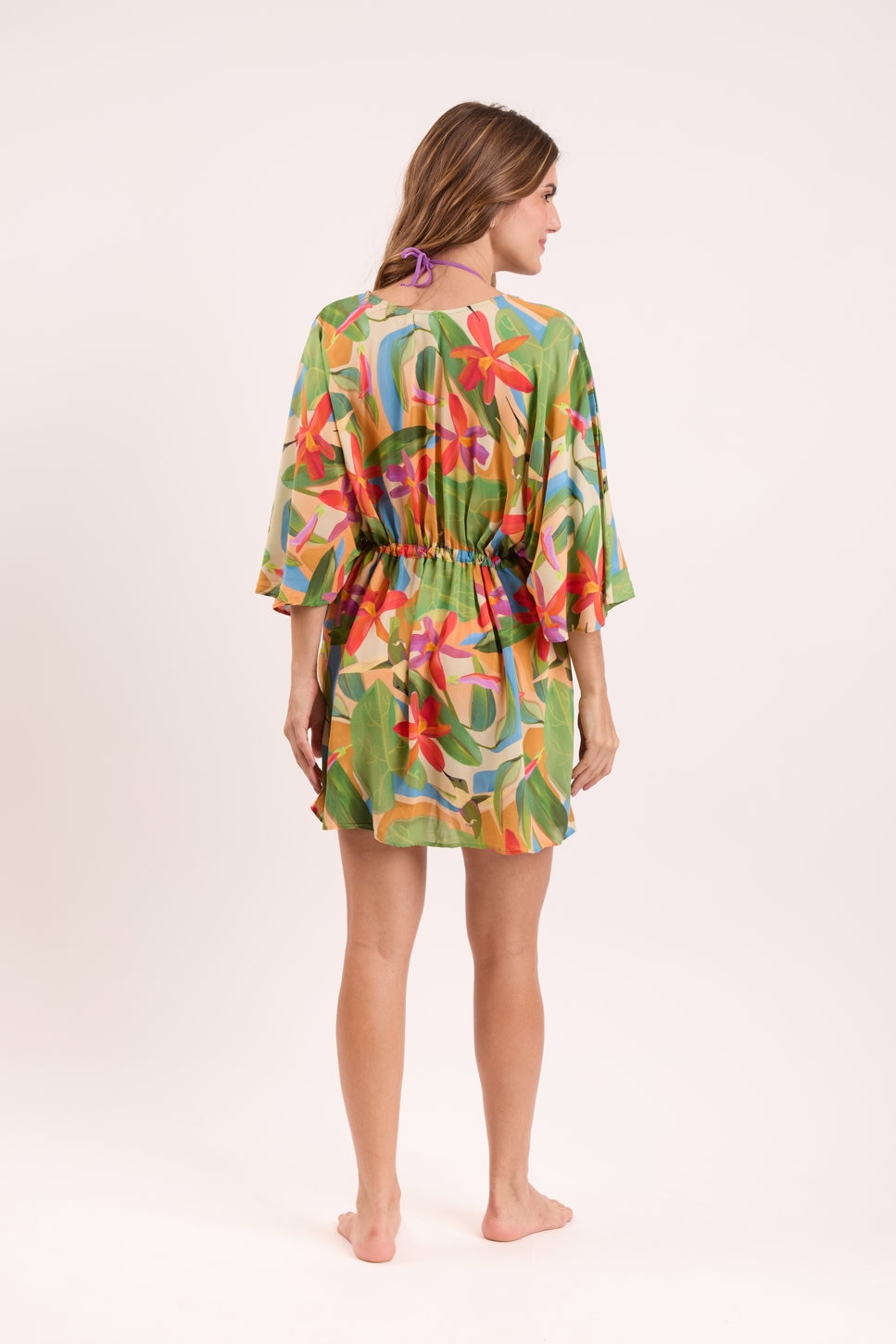 Caftan de playa de mujer - Río de Sol - Multicolor Multicolor-3