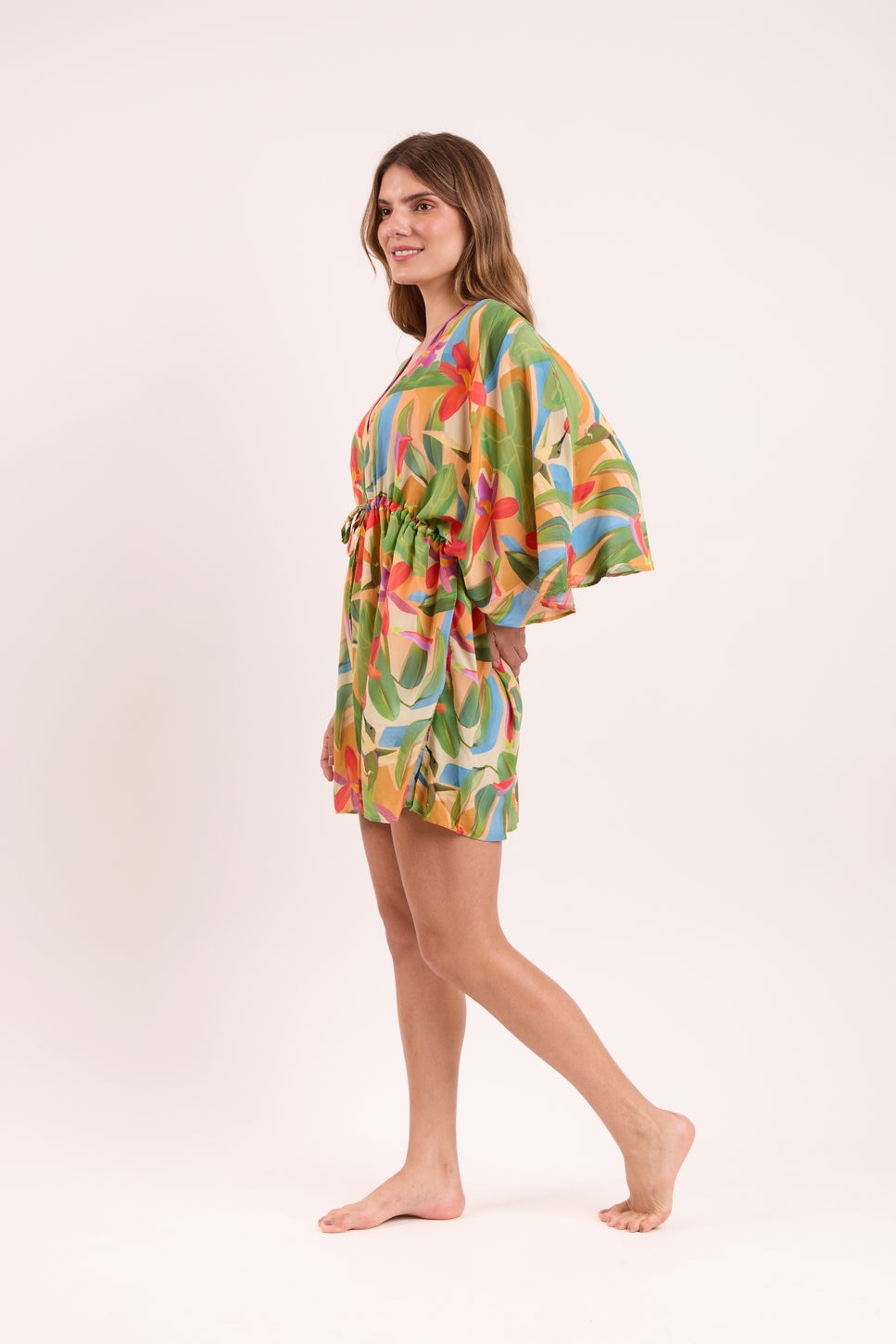 Caftan de playa de mujer - Río de Sol - Multicolor Multicolor-4
