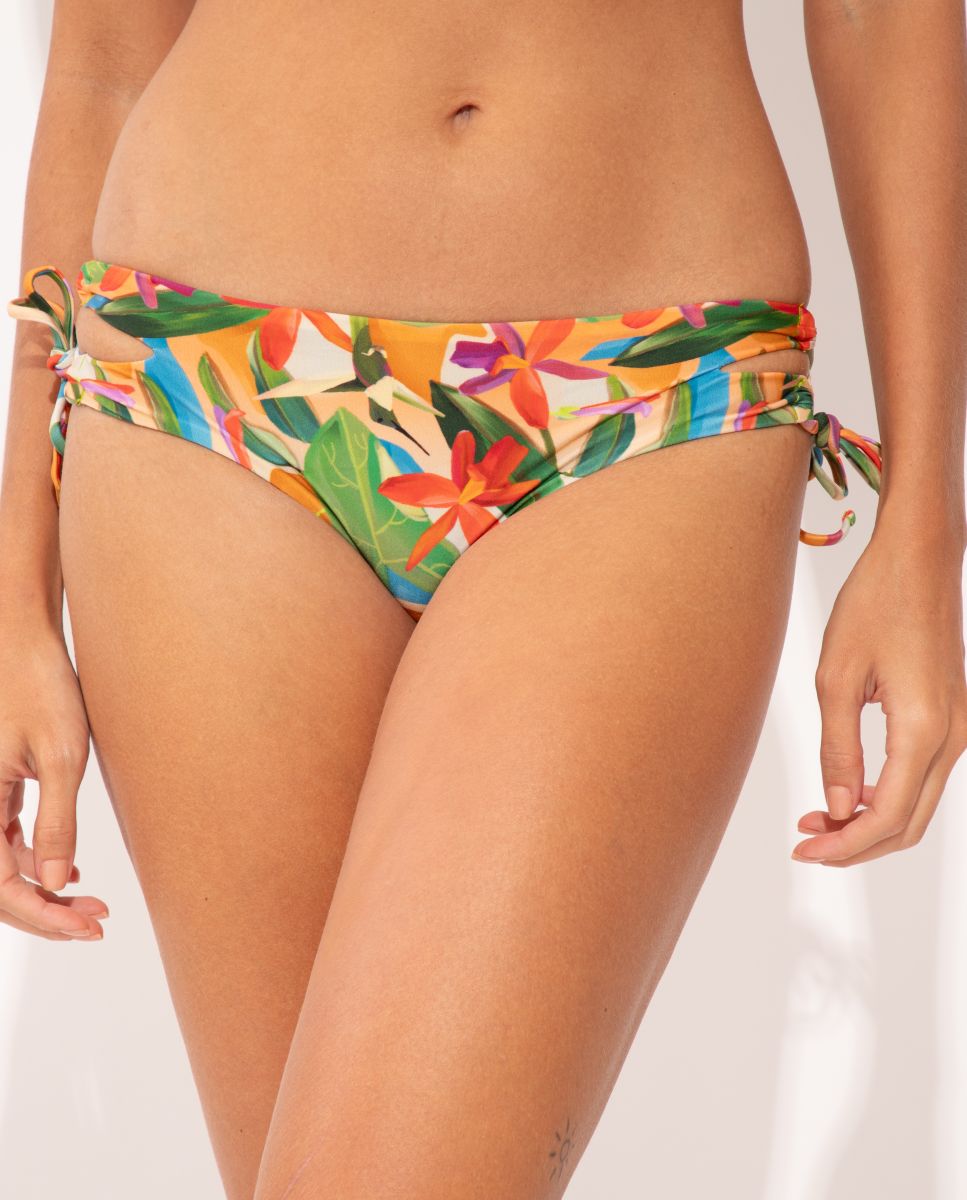 Braga de bikini con lazo estampada - Río de Sol - Multicolor Multicolor-1