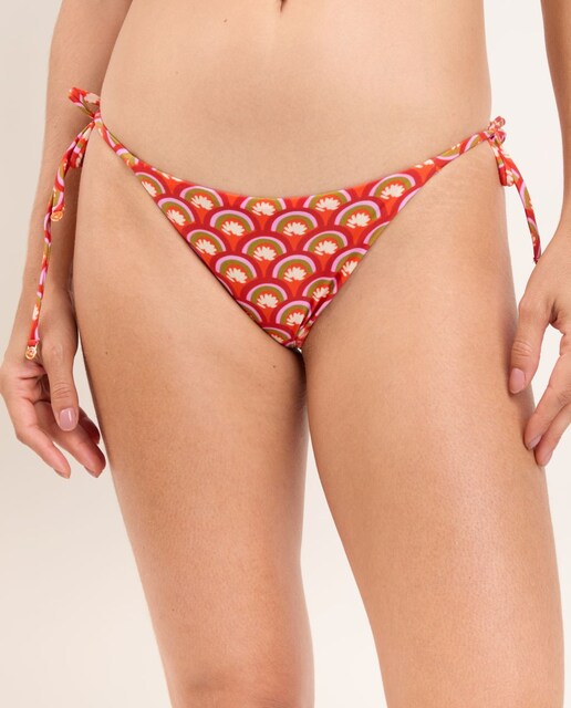Imagen 0 de Braga de bikini con lazo estampada