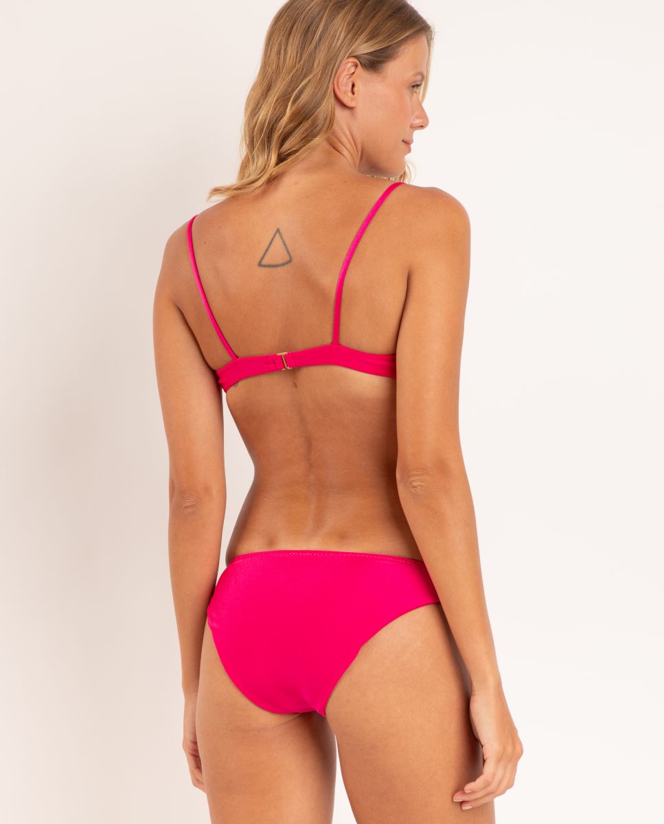Top de bikini balconette liso con relleno - Río de Sol - Brillo Brillo-3