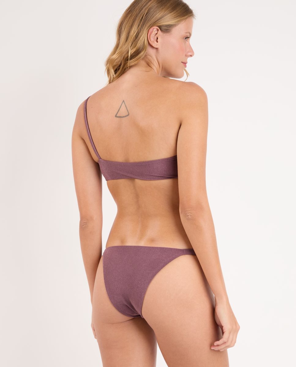 Top de bikini liso con relleno - Río de Sol - Lila Lila-3